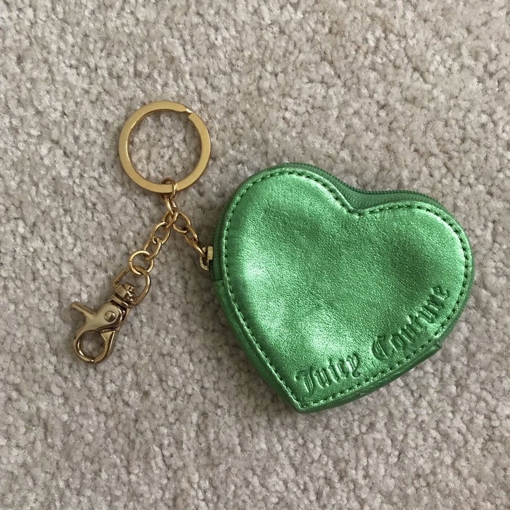 Juicy Couture Green Heart Change Purse